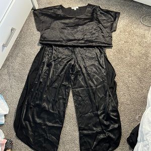 satin pajama set